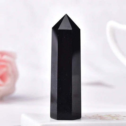 Obsidian - Crystal Pointed Tower